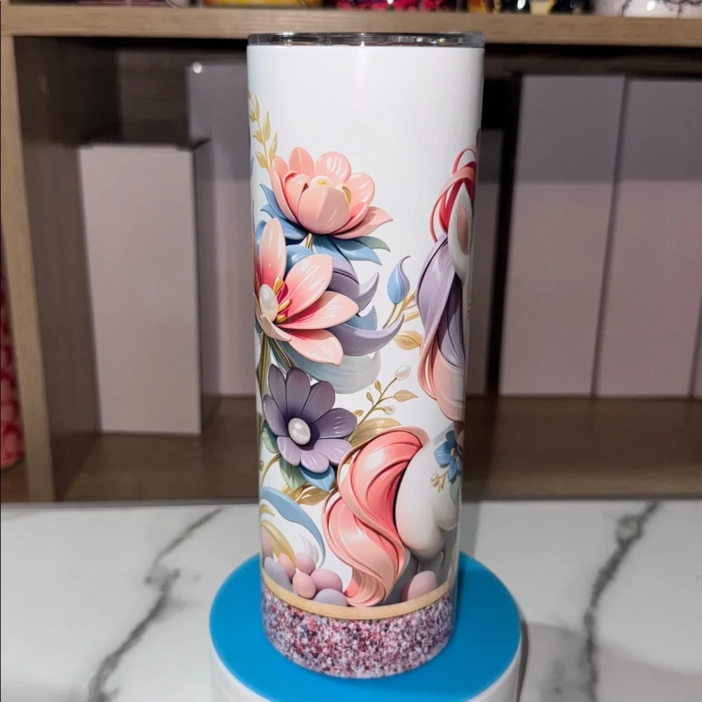 20oz Unicorn Tumbler - Picture 4 of 6